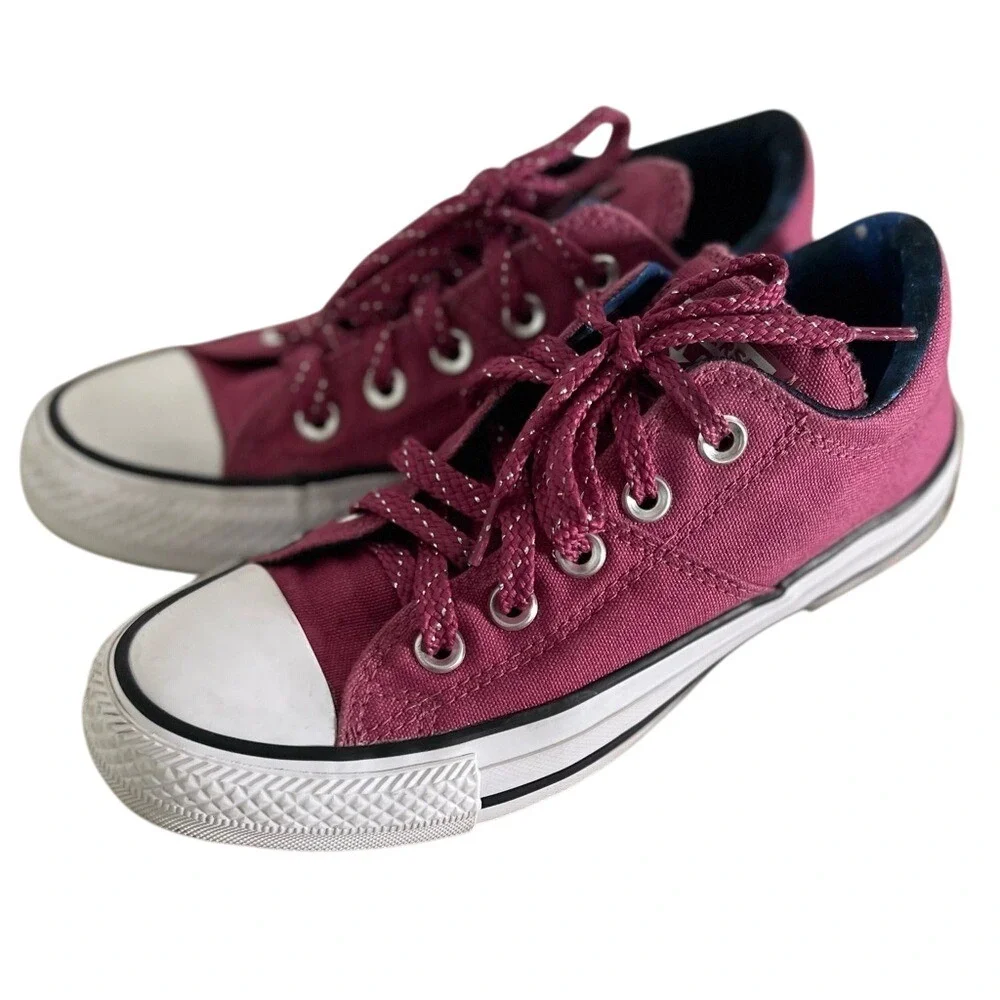 Converse All Star Low Top‎ Womens Sneakers Plum Purple Galaxy Space Shoes Size 5